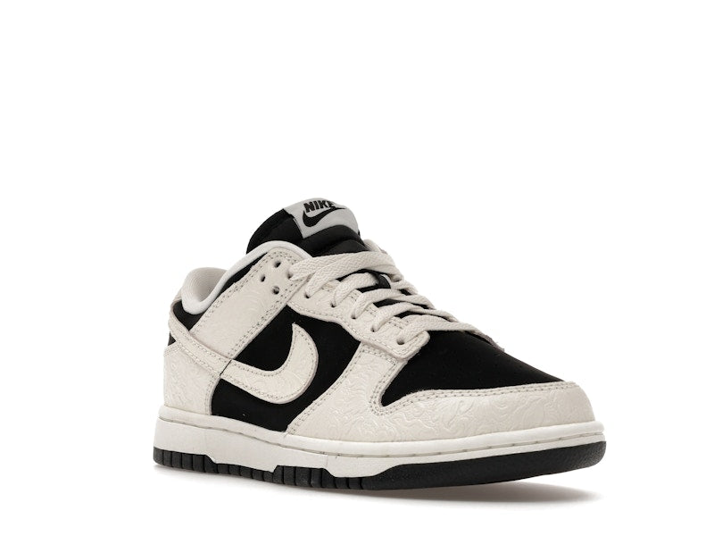 Nike Dunk Low Embossed Black Sail Womens - Black/Sail/Metallic Gold/Sail - IF3944-001 - 06