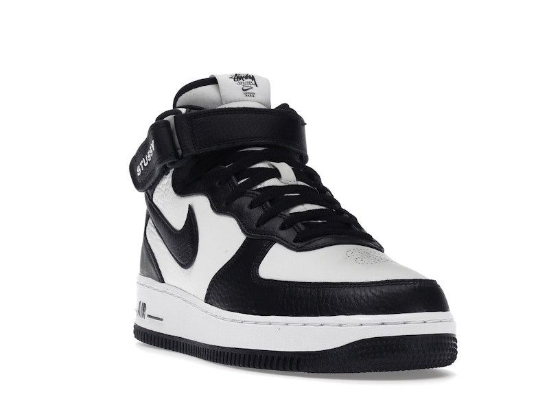 Nike Air Force 1 Mid Stussy Light Bone Black