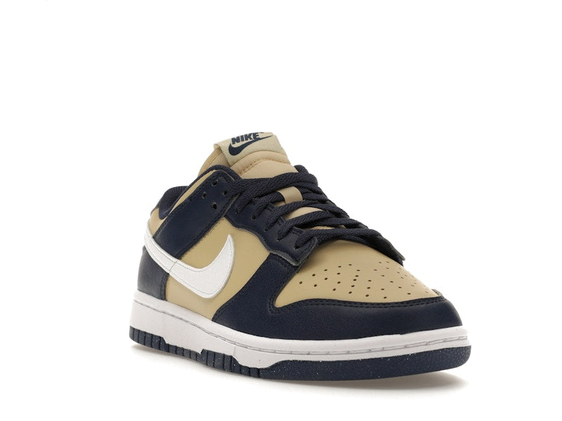 Nike Dunk Low Next Nature Midnight Navy Gold (Women's), vista a 360 gradi 7 di 36