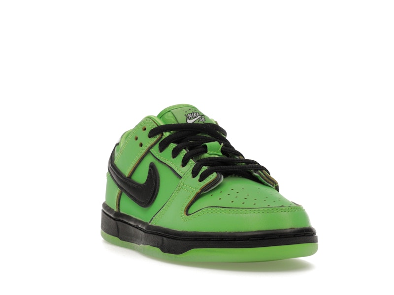 Nike Sb Dunk Low The Powerpuff Girls Buttercup (PS) - Mean Green/Black/Lotus Pink - FZ8832-300 - 07