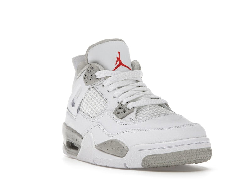 Air Jordan 4 Retro White Oreo 2021 (GS) - White/Tech Grey-Black-Fire Red - DJ4699-100 - 07