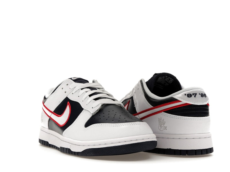 Nike Dunk Low Houston Comets Four Peat Womens - White/Obsidian/Wolf Grey/University Red - DZ2780-100 - 07