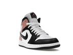Air Jordan 1 Mid White Rust Pink Black