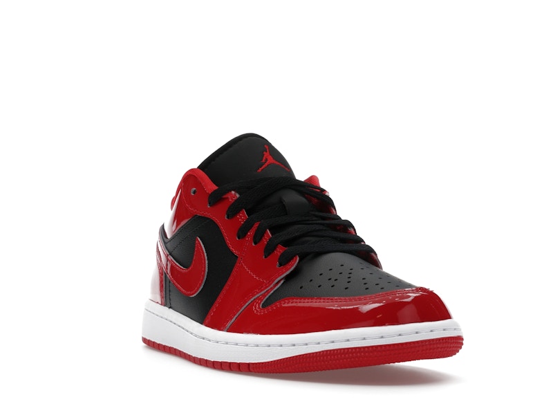Air Jordan 1 Low SE Patent Varsity Red Black