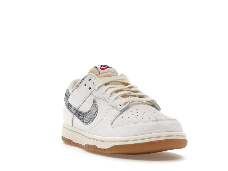 Nike Dunk Low Washed Denim White Midnight Navy - White/Midnight Navy-Gym Red-Sail - FN6881-100 - 07
