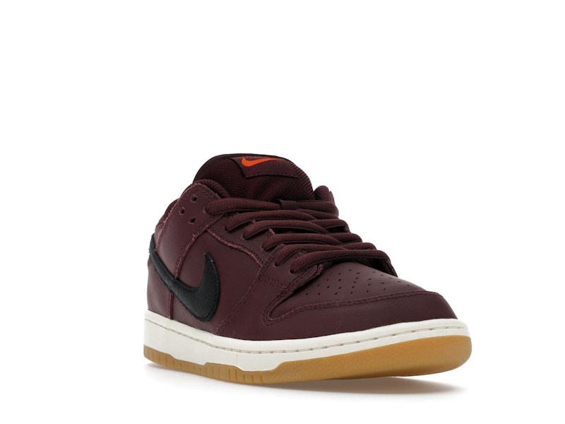 Nike Sb Dunk Low Pro Burgundy Crush - Burgundy Crush/Black/Mystic Dates/Sail/Gum Light Brown/Safety Orange - IO2304-600 - 07