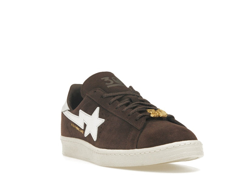 Adidas Campus 80s Bape 30th Anniversary Brown - Brown/Cloud White/Gold Metallic - IF3379 - 07
