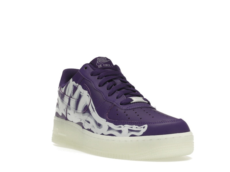 Nike Air Force 1 Low 07 Qs Purple Skeleton Halloween 2021 - Court Purple/Court Purple-White - CU8067-500 - 07