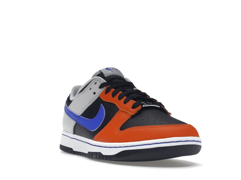 Nike Dunk Low EMB NBA 75th Anniversary Knicks - Black/Racer Blue-Grey Fog-Orange - DD3363-002 - 07