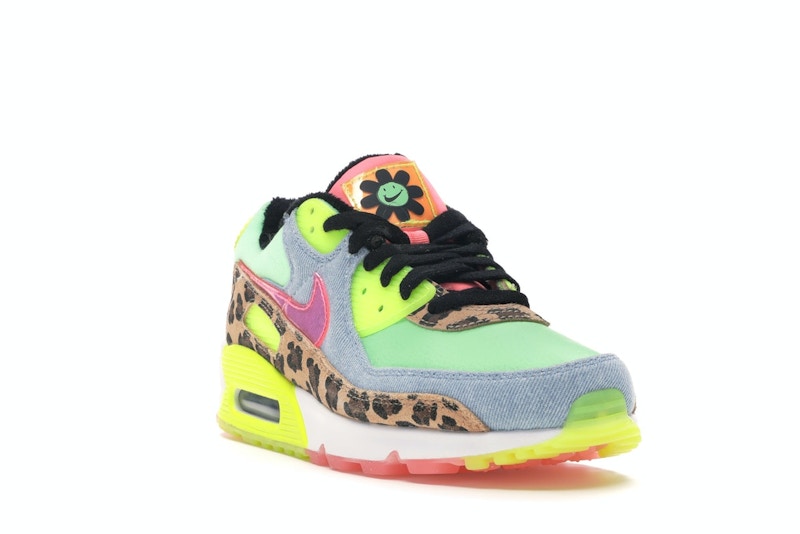 Nike Air Max 90 Lx 90s Dancefloor Green (W) - Illusion Green/Sunset Pulse-Black-White - CW3499-300 - 07