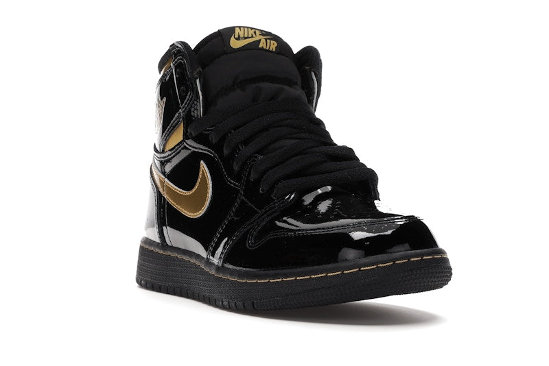 Air Jordan 1 Retro High Black Metallic Gold (2020) (GS)