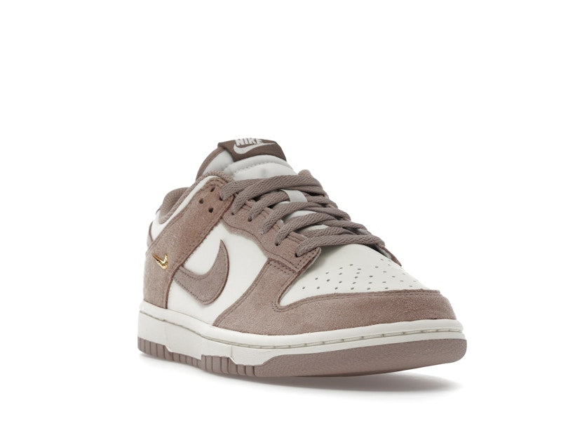 Nike Dunk Low Malt Gold Mini Swoosh Womens - Sail/Metallic Gold/White/Malt - IB4417-105 - 07