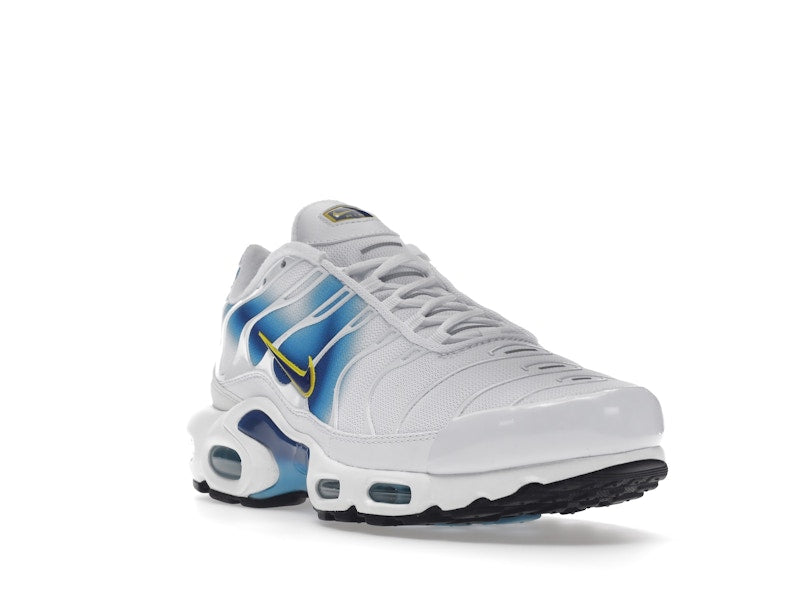 Nike Air Max Plus Spray Paint Swoosh White Blue - White/Blue/Yellow - DX8962-100 - 07