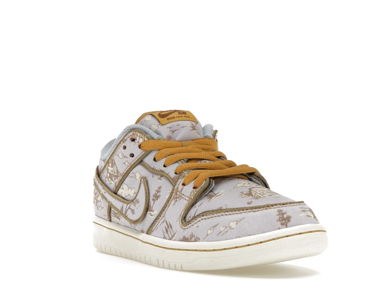 Nike SB Dunk Low Premium City of Style - Football Grey/Coconut Milk-Khaki-Flat Gold-Sail-Dragon Red - FN5880-001 - 07