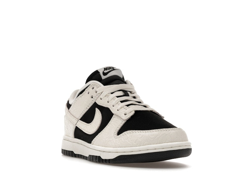 Nike Dunk Low Embossed Black Sail Womens - Black/Sail/Metallic Gold/Sail - IF3944-001 - 07
