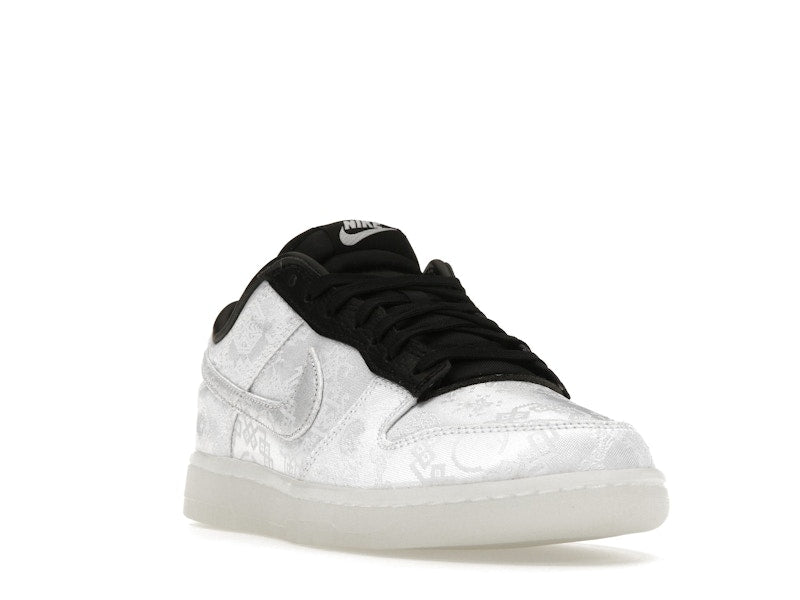 Nike Dunk Low Clot Fragment White - White/Black - FN0315-110 - 07
