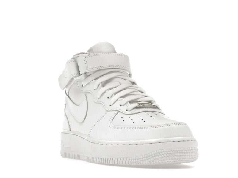 Nike Air Force 1 Mid Triple White (W) - White/White-White - DD9625-100/366731-100 - 07