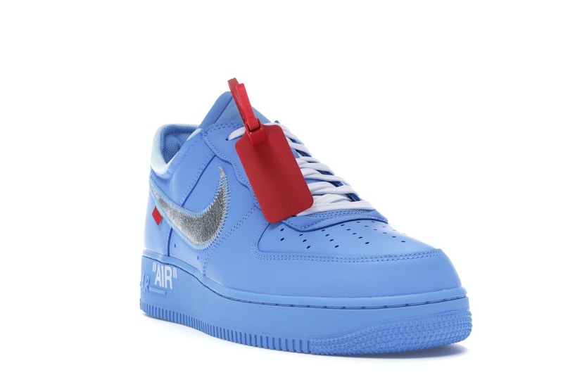 Nike Air Force 1 Low Off White University Blue - University Blue/Metallic Silver-White - CI1173-400 - 07