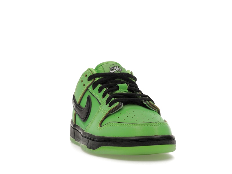 Nike Sb Dunk Low The Powerpuff Girls Buttercup (PS) - Mean Green/Black/Lotus Pink - FZ8832-300 - 08