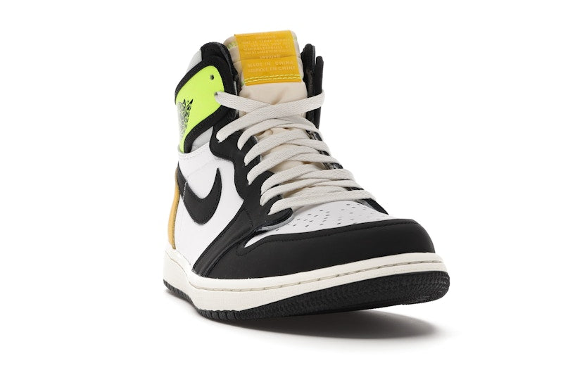 Air Jordan 1 Retro High White Black Volt University Gold