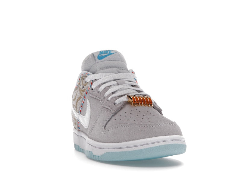 Nike Dunk Low Barbershop Grey - Grey/White/Teal - DH7614-500 - 08
