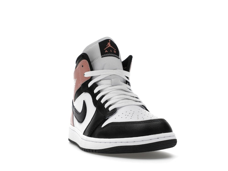 Air Jordan 1 Mid White Rust Pink Black