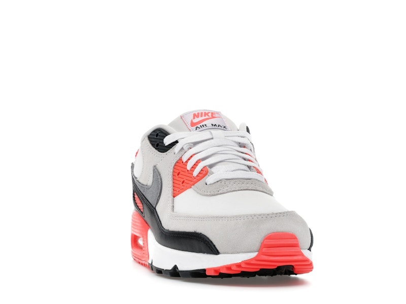 Nike Air Max 90 Infrared 2026 Iu1055 100 - White/Cement Grey/Infrared/Black - IU1055-100 - 08