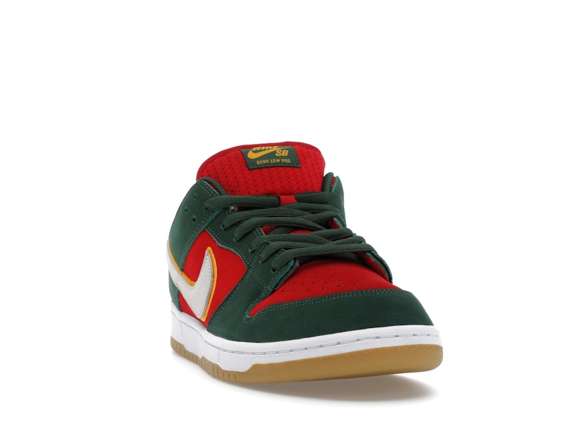 Nike SB Dunk Low Pro PRM Seattle Supersonics - Fir/White/University Gold/Fire Red - FZ1287-300 - 08