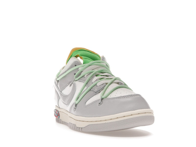 Nike Dunk Low Off White Lot 7 - Sail/Neutral Grey-Vapor Green - DM1602-108 - 08