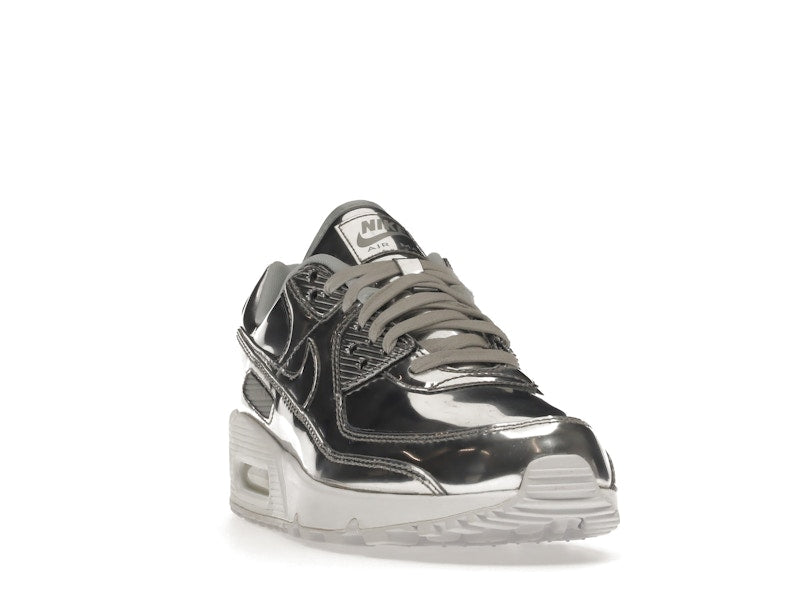 Nike Air Max 90 Metallic Silver 2020 (W) - Metallic Silver/Metallic Silver-White - CQ6639-001 - 08