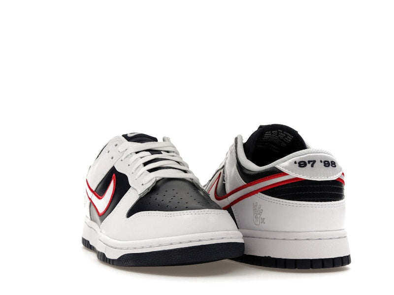 Nike Dunk Low Houston Comets Four Peat Womens - White/Obsidian/Wolf Grey/University Red - DZ2780-100 - 08