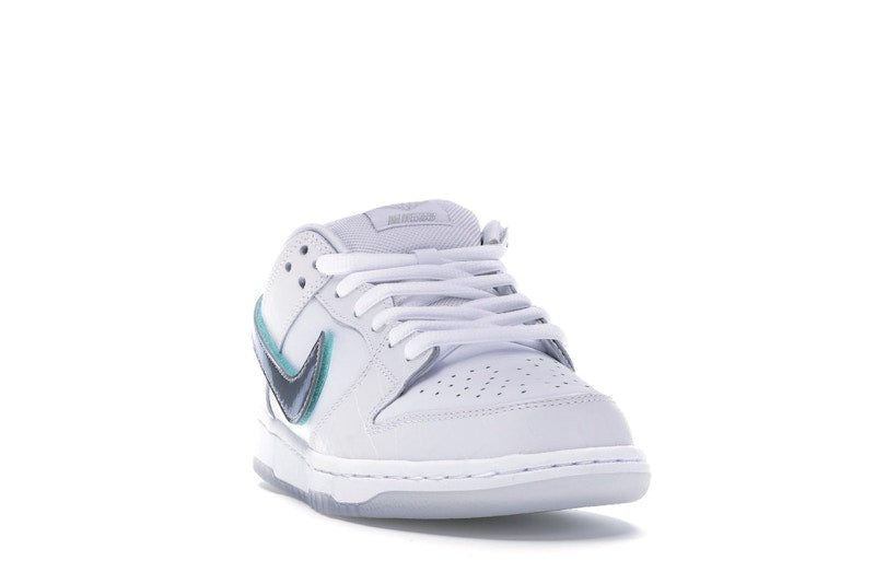 Nike SB Dunk Low Diamond Supply Co. White Diamond, vista a 360 gradi 8 di 36