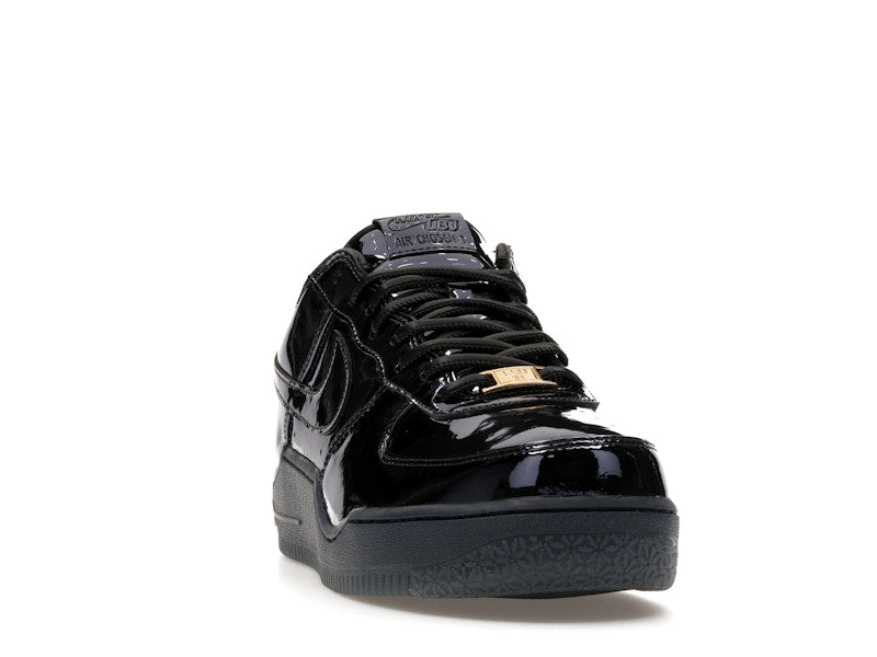 Nike Air Force 1 Low Lebron James Black Patent - Black/Black/Metallic Gold - IO6129-001 - 08