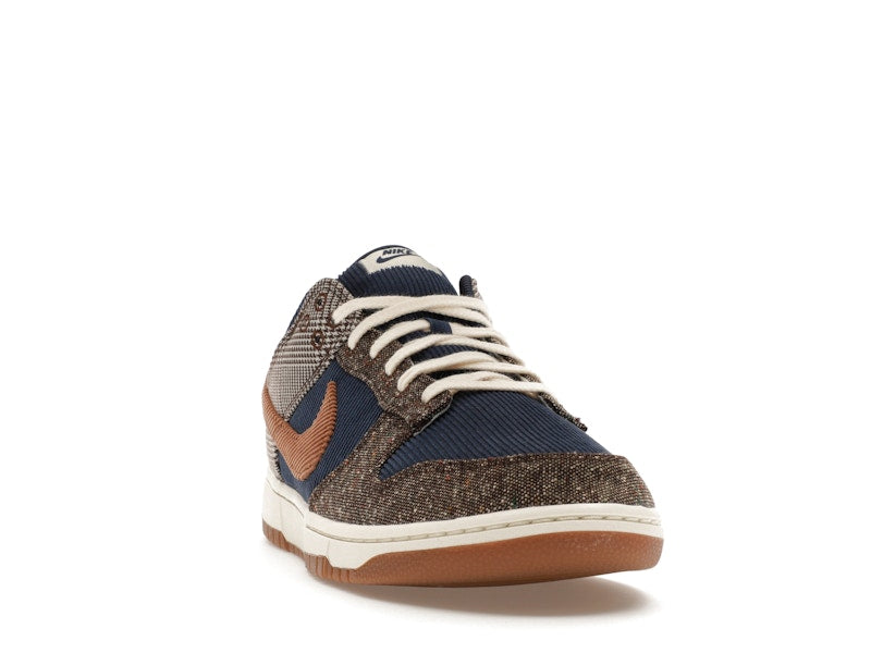 Nike Dunk Low Tweed Midnight Navy Corduroy - Midnight Navy/Ale Brown/Pale Ivory - FQ8746-410 - 08