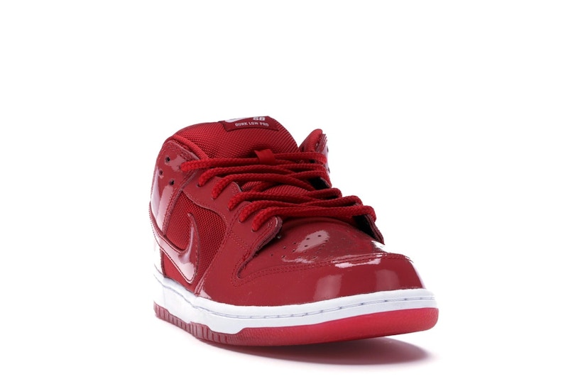 Nike Dunk Sb Low Red Patent Leather - Varsity Red/White-Varsity Red - 304292-616 - 08
