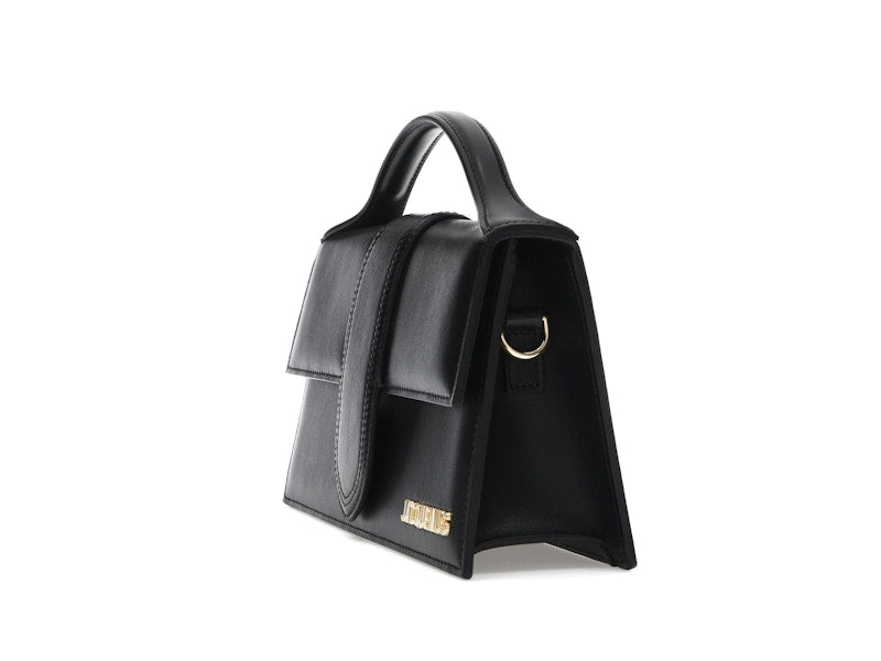 Jacquemus Le Grand Bambino Crossbody Strap Handbag Black, vista a 360 gradi 8 di 36