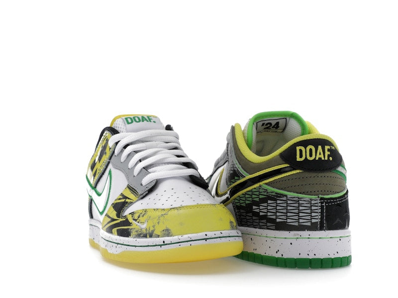 Nike Dunk Low What The Duck Away University Of Oregon Pe - White/Black/Metallic Silver/Apple Green - HV1454-100 - 08