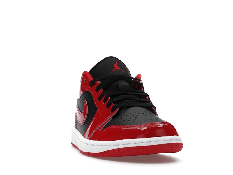 Air Jordan 1 Low SE Patent Varsity Red Black