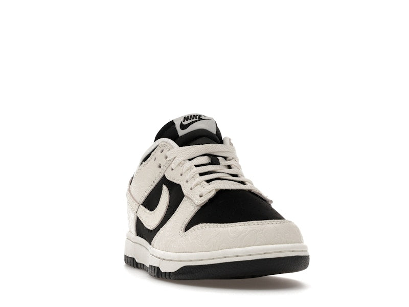 Nike Dunk Low Embossed Black Sail Womens - Black/Sail/Metallic Gold/Sail - IF3944-001 - 08