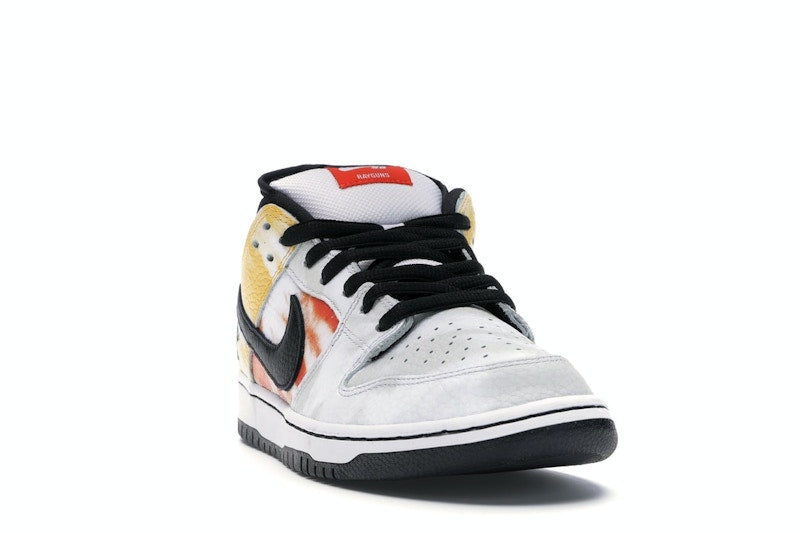 Nike SB Dunk Low Raygun Tie-Dye White - White/Black-Orange Flash - BQ6832-101 - 08