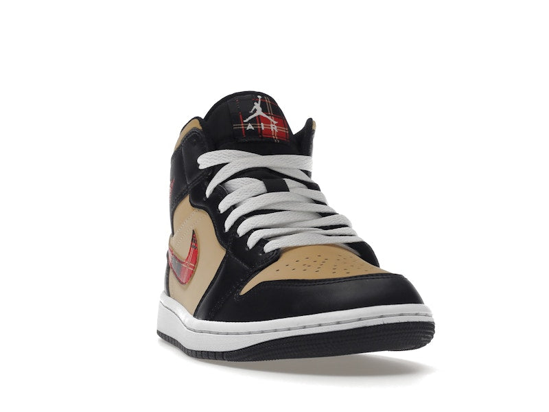 Air Jordan 1 Mid Nike Hoops - Black/Multi-Color-Sesame-Fire Red-White - CW5853-100 - 08