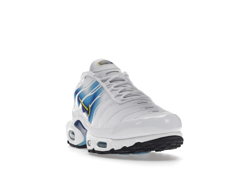 Nike Air Max Plus Spray Paint Swoosh White Blue - White/Blue/Yellow - DX8962-100 - 08