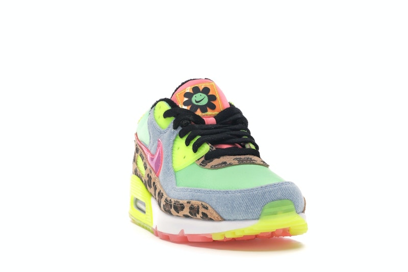 Nike Air Max 90 Lx 90s Dancefloor Green (W) - Illusion Green/Sunset Pulse-Black-White - CW3499-300 - 08