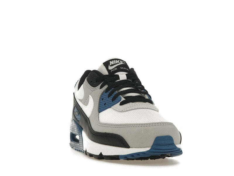 Nike Air Max 90 Black Industrial Blue - Light Smoke Grey/Black/Industrial Blue/Summit White - FB9658-002 - 08