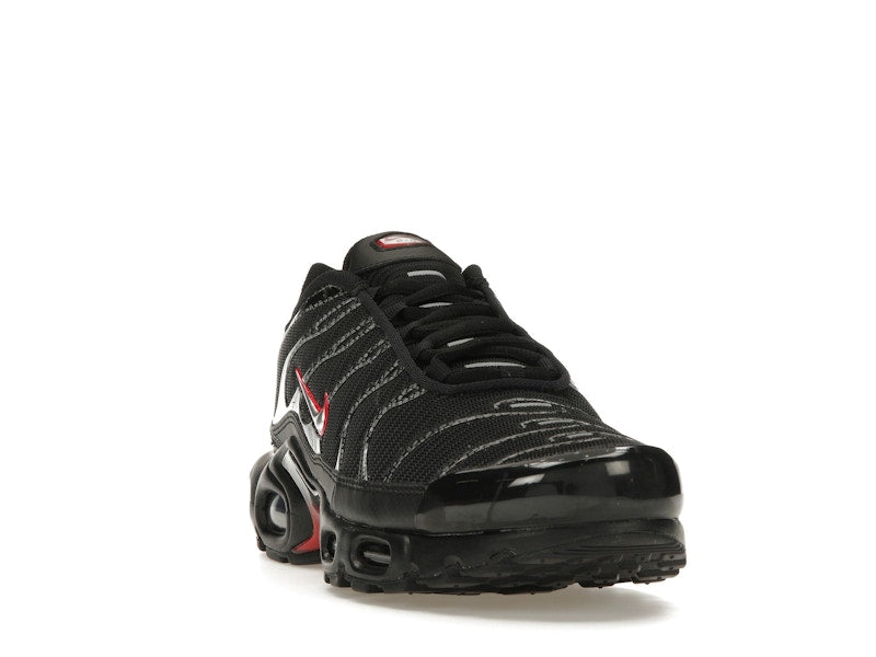 Nike Air Max Plus Black University Red Metallic Silver
