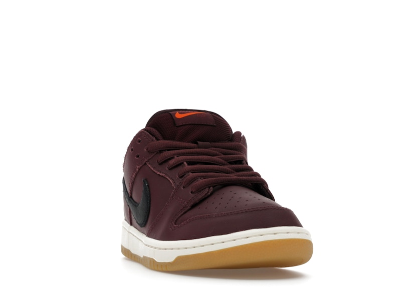 Nike Sb Dunk Low Pro Burgundy Crush - Burgundy Crush/Black/Mystic Dates/Sail/Gum Light Brown/Safety Orange - IO2304-600 - 08