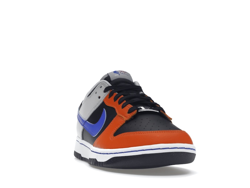 Nike Dunk Low EMB NBA 75th Anniversary Knicks - Black/Racer Blue-Grey Fog-Orange - DD3363-002 - 08