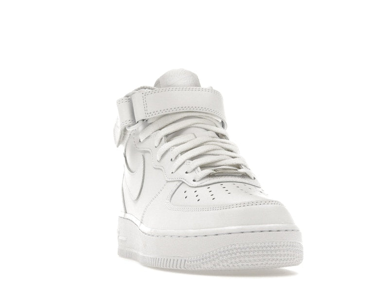 Nike Air Force 1 Mid Triple White (W) - White/White-White - DD9625-100/366731-100 - 08
