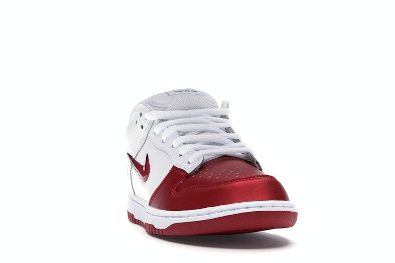 Nike Sb Dunk Low Supreme Jewel Swoosh Red - Varsity Red/Varsity Red-White-Black - CK3480-600 - 08