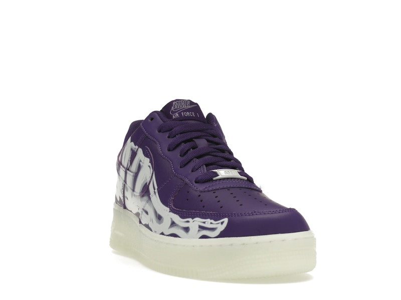 Nike Air Force 1 Low 07 Qs Purple Skeleton Halloween 2021 - Court Purple/Court Purple-White - CU8067-500 - 08